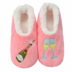Snoozies Pairables Womens Slippers - House Slippers - Prosecco Pink - Medium