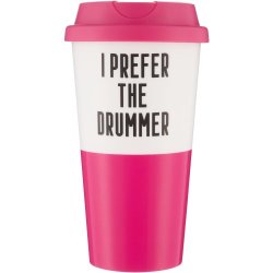 Clicks Travel Mug Drummer Pink 450ML