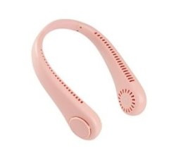 Portable Neck Fan With 3 Wind Speed For Outdoor-pink