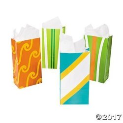 Oriental Trading Company Paper Surf's Up Party Favor Treat Bags - 12 Ct