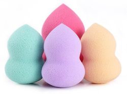 In Stock Makeup Cosmetic Foundation Sponge Blender Puff Set Of 4