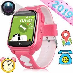 Kids Phone Smart Watch For Girls Boys - Gps Locator Phone Call 1.44" Touch Screen Sos Call Digital Waterproof Wristband Watch Activity Sport Wearable