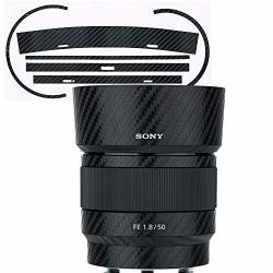 Lens Skin Film Sticker Protector For Sony Fe 50MM F1.8 Lens SEL50F18F And Lens Hood Sticker Cover For ALC-SH146 Carbon Fiber Film 3M Anti-scratch