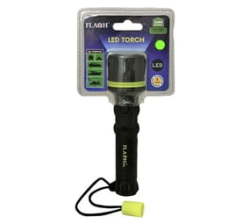 Alphacell Torch - 3 LED Black 2XAA Pvc Excluding Batteries