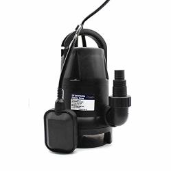 Fpower 1 2HP Clean dirty Water Submersible Pump With 10-FOOT Cord Utility Pump With Automatic On off Float Switch For Fountain Pond Pool Aquarium Cisterns