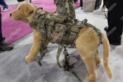 Tactical Police K9 Mil Spec Dog Molle Harness Vest - Swat Black Size M
