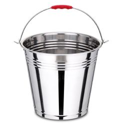 Stainless Steel Bucket With Handle - 10 Liter