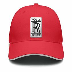 Printed Rolls-royce-logo-symbol-emblem- Red Trucker Hat Womens Mens