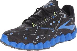 Brooks Men's Neuro Metallic Charcoal electric Blue Lemonade nightlife Sneaker 9.5 D M
