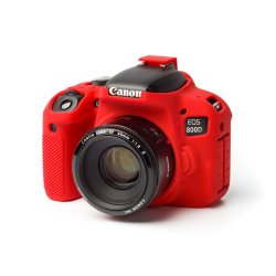 - Canon 800D Dslr - Pro Silicone Case - Red ECC800DR