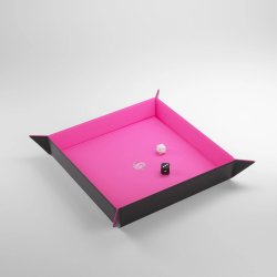 Gamegenic - Magnetic Dice Tray Square Black pink