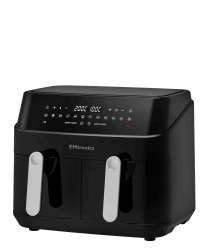 Digital 9L Air Fryer Double Basket Smart Cook Air Fryer - Black