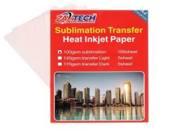 A4 Sublimation Transfer Heat Inkjet Paper 100GSMX100