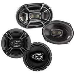 Polk 6X9 450W 3-WAY Marine Speakers + Soundstorm 6.5 Inch 150W Car Speakers