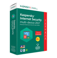 Kaspersky Internet Security 2 User 1 Year 2017