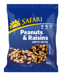 Peanuts & Raisins Lightly Salted 450G