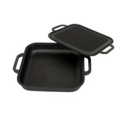 Square Braai Pan With Reversible Grill Lid