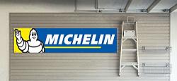Daoops Michelin Flag Tires Tyres 2X8FT Banner