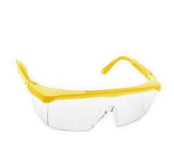 Anhuadental Eyewear Protective Safety Glasses With Clear Anti Fog Scratch Resistant Wrap-around Lenses And No-slip Grips Uv Protection Adjustable Blue Yellow & Red Frames