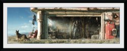 Fallout 4 - Garage Framed Print 75X30CM
