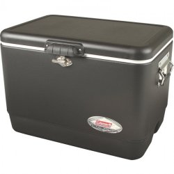 Coleman 51l Stainless Steel Belted Coolerbox in Green