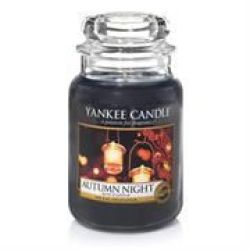 Yankee Candle Autumn Night Large Jar Retail Box No Warranty Product Overviewthe Autumn Evening Invites With Brisk Earthiness And Dreamy Interludes Of Lavender And