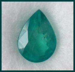 Exquisite Natural Emerald - Pear Shaped 0.60ct With Gem Report