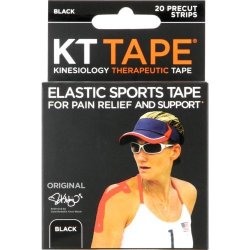 KT Tape Elastic Sports Tape Black 20 Strips