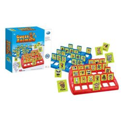 Guess Who? Animal Guessing Game Travel-friendly Guess Cards Board Game
