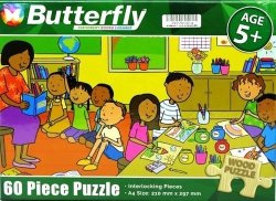60 Piece A4 Wooden Puzzle In The Classroom -interlocking Pieces 210 X 297MM Each Puzzle Contains A Full Size Poster Retail Packaging No