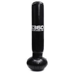 160CM Pvc Inflatable Boxing Target Punching Bag Standing Home Gym Fitness Training Tool Reduce Pressure Tumbler - C