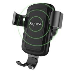 Squish Wireless Charger Car Mount Adjustable Gravity Air Vent Phone Holder For Iphone Samsung Nexus Moto Oneplus Htc Sony Nokia And Android Smartphone