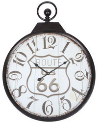 Fabricor Metal Route 66 Wall Clock