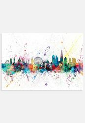 ArtPause London Skyline - Canvas - A3