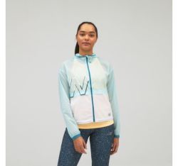 New Balance Women's Imp Run Lp Jacket - Blue - XS