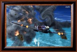 Spitfire Dogfight - Metal Sign