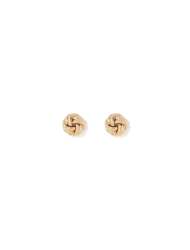 Nara Knotted Stud Earrings - 0 Gold