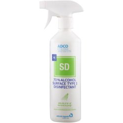 Adco Hygiene 70% Alcohol Surface Type 1 Disinfectant 500ML