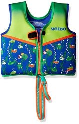 Speedo Kids Upf 50+ Begin To Swim Printed Neoprene Swim Vest Sapphire Blue Medium