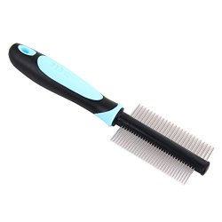 Dele Professional 2 In 1 Double Side Pet Grooming Deshedding Combs For Dogs And Cats hair Mats And Tangles Removes