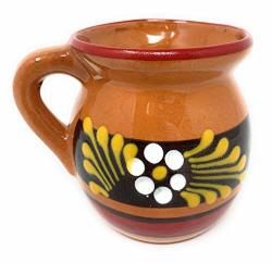Taza De Barro Mexican Handmade By Artisan Clay Cup Red