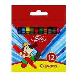 Edo Wax Crayons 8MM 12'S Pack Of 12