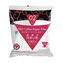 Hario V60 Coffee Dripper Paper Filters - 02 1-4 Cup Pack Of 100