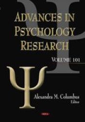 Advances In Psychology Research Volume 101 Hardcover