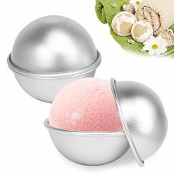 6pcs Stainless Steel Bath Bomb Molding Metal Round Bath Bomb Molds  Professional Molds For Fizzy Bombs