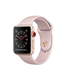 Renewed Apple Watch Series 3 42mm in Gold & Pink Sand Sport Band