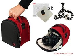 Laurel Travel Camera Bag Case For Sony Cyber-shot DSC-H300 DSC-H400 H200 RX10 HX400 HX30 HX300 Dslr Camera + Screen Protector + Screen Protector + MINI Tripod