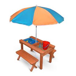wooden sand and water play table