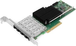 Vogzone For Intel X710-DA4 10GBE Network Interface Card Nic PCI Express 3.0 X8 Quad Sfp+ Port Fiber Server Adapter XL710BM1 Chipset 8.0 Gt s X
