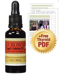 J.CROW'S Lugol's Solution Of Iodine 5& + Pdf Of Miss Lizzy's